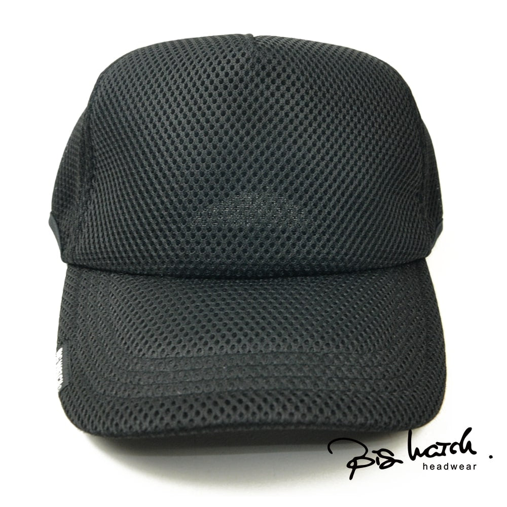 無地 ラウンドメッシュキャップ さらに大きいサイズ 黒 CPMG-01R スポーツ 春 夏 秋 UVケア