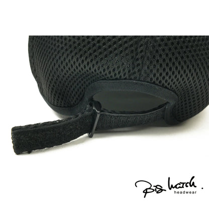 無地 ラウンドメッシュキャップ さらに大きいサイズ 黒 CPMG-01R スポーツ 春 夏 秋 UVケア