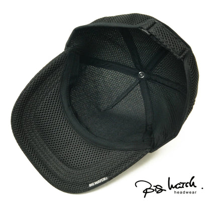 無地 ラウンドメッシュキャップ さらに大きいサイズ 黒 CPMG-01R スポーツ 春 夏 秋 UVケア