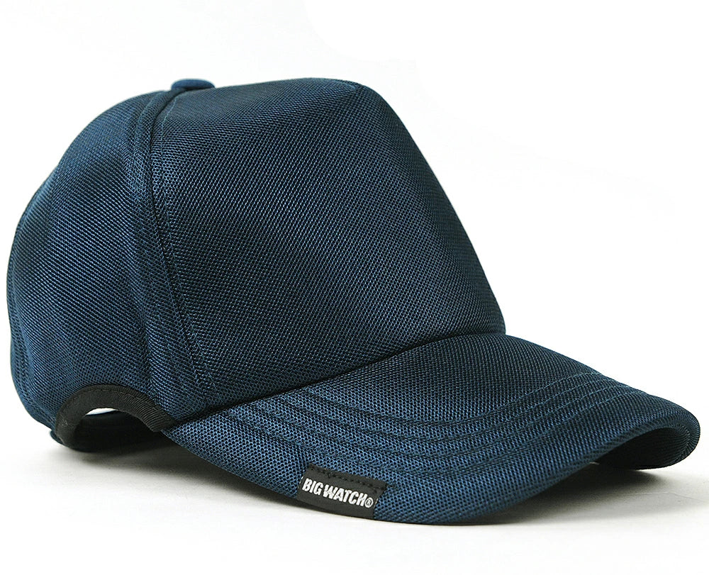 ラウンド メッシュ スポーツ ラインニング キャップ 青 ネイビー 春 夏 秋 UVケア/ビッグワッチ