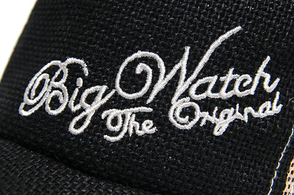ヘンプ 刺繍 キャップ BIGWATCH正規品 ブラック ベージュ メッシュキャップ ビッグサイズ ビッグワッチ CPMS-01 春 夏 秋 UVケア