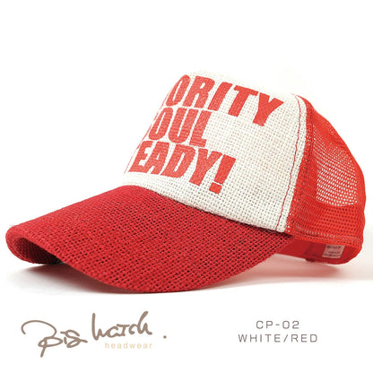 ヘンプ メッシュキャップ ビッグワッチ 13色 ヘンプキャップ BIGWATCH正規品 ブラック ベージュ 黒 赤 ブラウン カモ 白 メッセージキャップ CP-01 春 夏 秋 UVケア