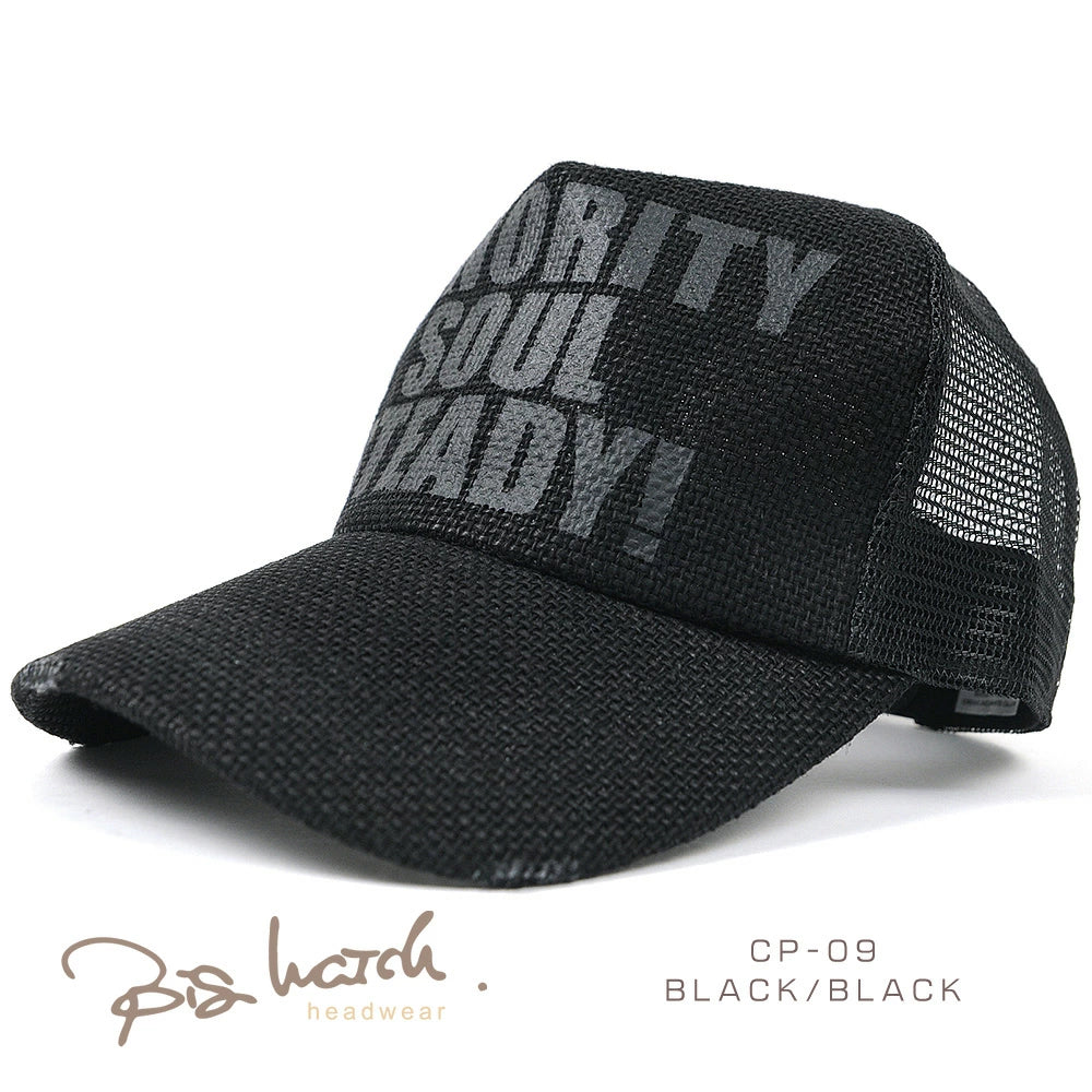 ヘンプ メッシュキャップ ビッグワッチ 13色 ヘンプキャップ BIGWATCH正規品 ブラック ベージュ 黒 赤 ブラウン カモ 白 メッセージキャップ CP-01 春 夏 秋 UVケア