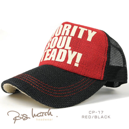 ヘンプ メッシュキャップ ビッグワッチ 13色 ヘンプキャップ BIGWATCH正規品 ブラック ベージュ 黒 赤 ブラウン カモ 白 メッセージキャップ CP-01 春 夏 秋 UVケア