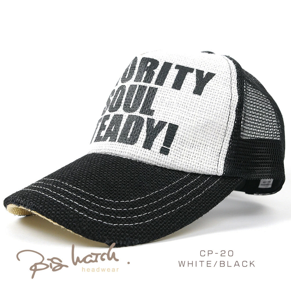 ヘンプ メッシュキャップ ビッグワッチ 13色 ヘンプキャップ BIGWATCH正規品 ブラック ベージュ 黒 赤 ブラウン カモ 白 メッセージキャップ CP-01 春 夏 秋 UVケア
