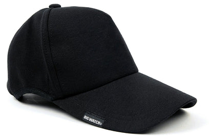 無地 コットンキャップ 黒 ロングつばVer CPR-03BN 春夏 秋冬