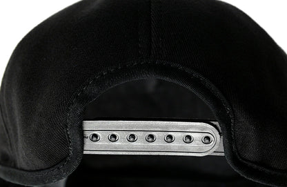 無地 コットンキャップ 黒 ロングつばVer CPR-03BN 春夏 秋冬