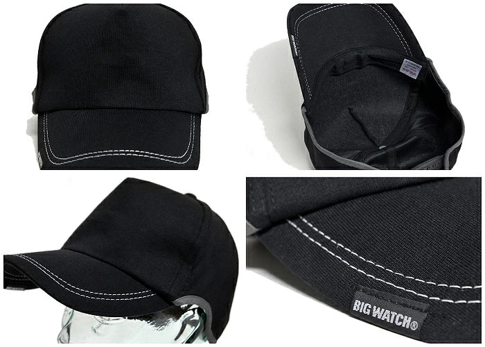 無地 ラウンド スウェットキャップ BIGWATCH 黒ブラックグレー ネイビー スポーツ CPR-03 春夏 秋冬