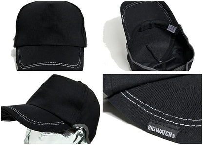 無地 ラウンド スウェットキャップ BIGWATCH 黒ブラックグレー ネイビー スポーツ CPR-03 春夏 秋冬