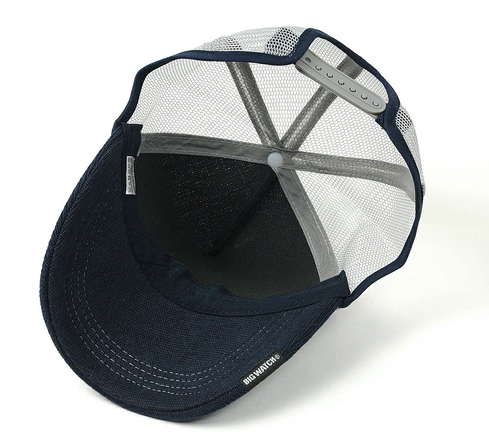 無地ヘンプMIX ラウンド キャップ BIG WATCH ネイビー グレー キャップ スポーツ CPR-19 春 夏 秋 ビッグワッチ