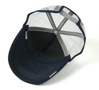 無地ヘンプMIX ラウンド キャップ BIG WATCH ネイビー グレー キャップ スポーツ CPR-19 春 夏 秋 ビッグワッチ