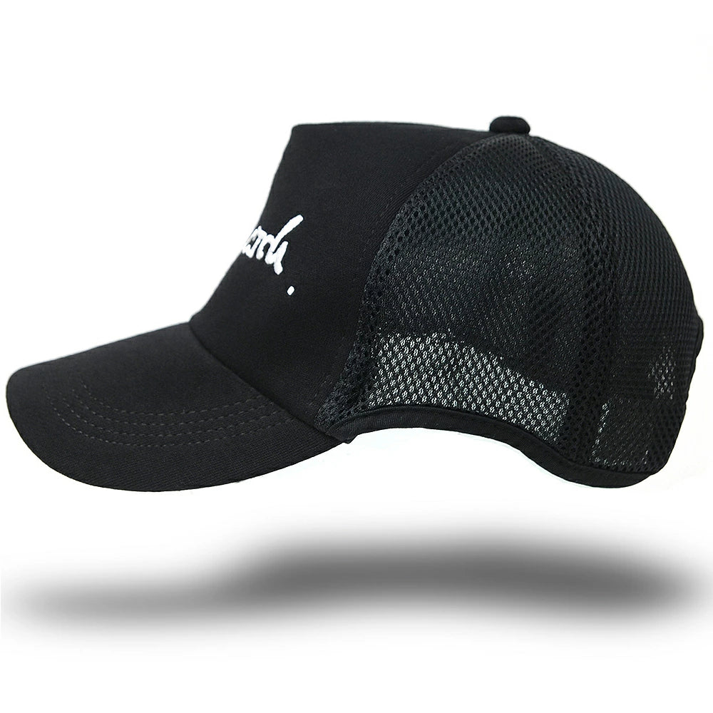 刺繍 ラウンド メッシュ キャップBIGWATCH ブラック キャップ CPR-21 春夏 UVケア ビッグワッチ