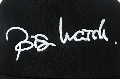 刺繍 ラウンド メッシュ キャップBIGWATCH ブラック キャップ CPR-21 春夏 UVケア ビッグワッチ