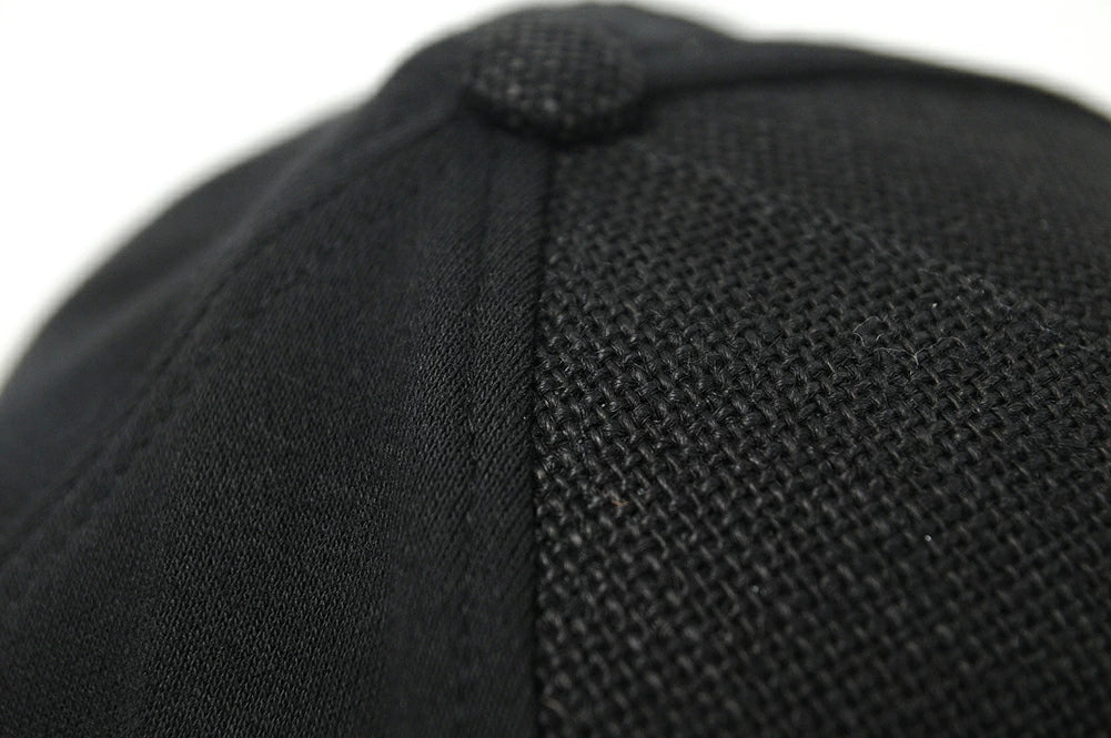 無地 ヘンプコットン ラウンドキャップBIGWATCH オールブラック キャップ ビッグサイズ スポーツキャップ ダメージ加工無し CPRM-01 春 夏 秋 UVケア