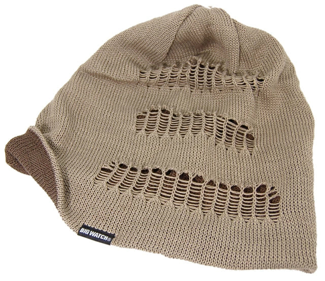 クラッシュ ニット ベージュ ダメージ加工 グランジ CR-02 春 夏 秋 UVケア/ビッグワッチ