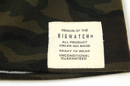 カモ柄(迷彩柄)リバーシブルBIGWATCH正規品 ビッグワッチ グリーンカモ ニットキャップ ルーズ ワッチ ビーニー ビッグサイズ CTK-01 春 秋 冬