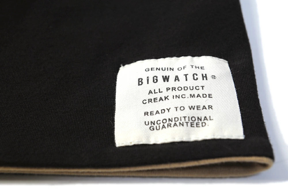 ストレッチコットンリバーシブル BIGWATCH正規品 ブラック グレー チャコール ニットキャップ ルーズ ニットワッチ CTP-01 春 秋 冬