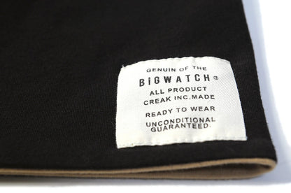 ストレッチコットンリバーシブル BIGWATCH正規品 ブラック グレー チャコール ニットキャップ ルーズ ニットワッチ CTP-01 春 秋 冬