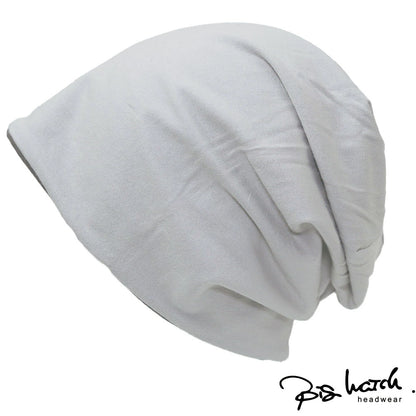 ストレッチコットンリバーシブル BIGWATCH正規品 ロング グレー ライトグレーニットキャップ ルーズ ニットワッチ ビッグワッチ CTP-02 春 夏 秋 UVケア