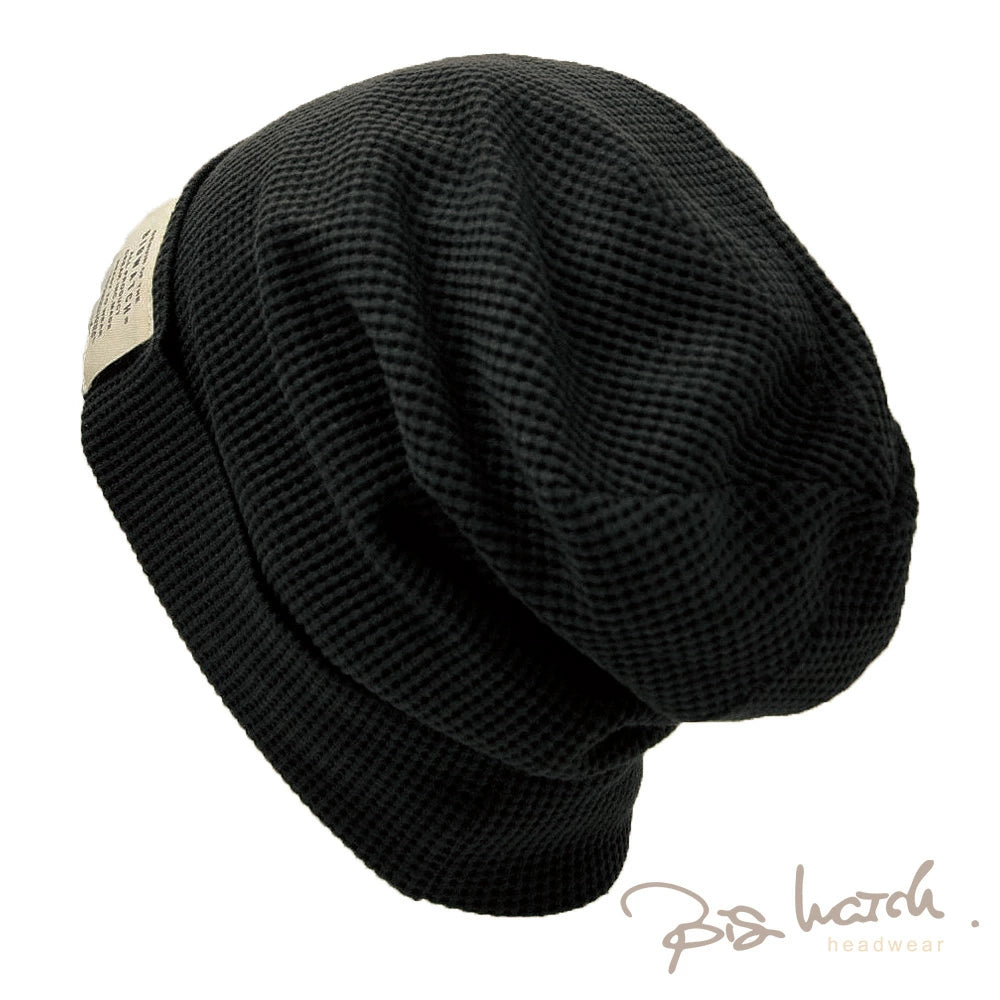 ロング サーマル ニットキャップ オールブラック 黒 CTP-11L ニット帽 メンズ 防寒 折り返し