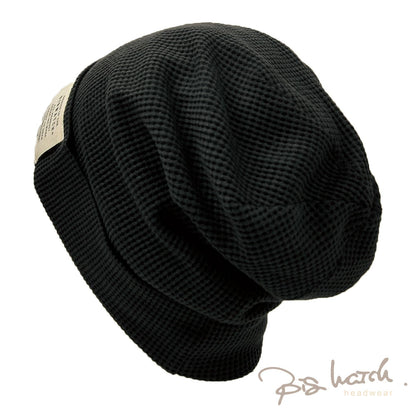 ロング サーマル ニットキャップ オールブラック 黒 CTP-11L ニット帽 メンズ 防寒 折り返し