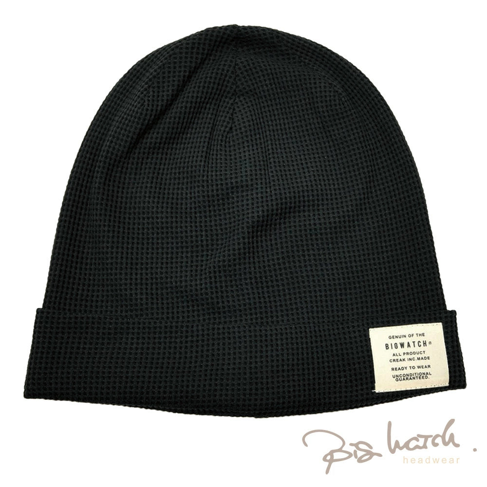 ロング サーマル ニットキャップ オールブラック 黒 CTP-11L ニット帽 メンズ 防寒 折り返し