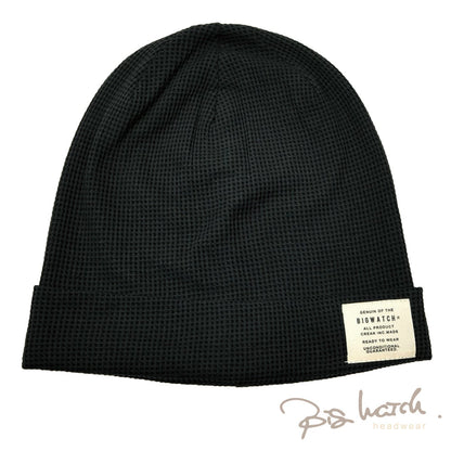 ロング サーマル ニットキャップ オールブラック 黒 CTP-11L ニット帽 メンズ 防寒 折り返し