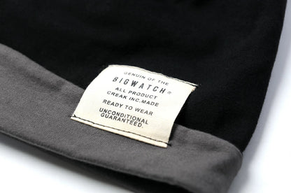 プリーツ タック ストレッチコットンリバーシブル ビッグワッチ ロング ブラック グレー 黒 CTP-10 春 夏 秋 UVケア BIGWATCH正規品