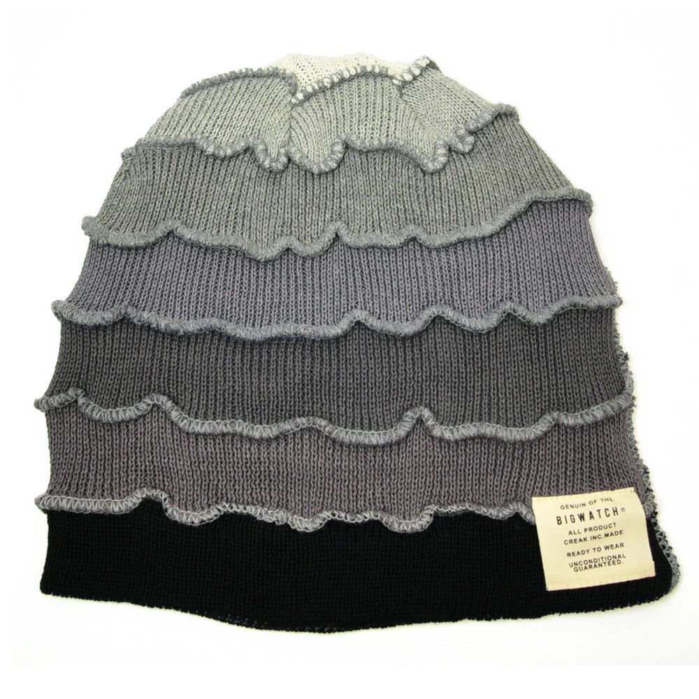 ボーダー BIGWATCH ビッグワッチ 正規品 グレーグラデーション グラデ ニット帽 ニットキャップ サイズ DB-02 春 秋 冬