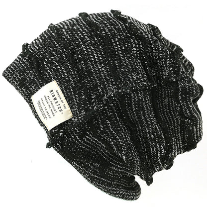 ボーダー BIGWATCH ビッグワッチ 正規品 MIXグレー ニット帽 ニットキャップ サイズ 大きめ ルーズ DB-08 春 秋 冬