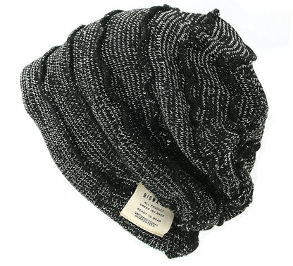 ボーダー BIGWATCH ビッグワッチ 正規品 MIXグレー ニット帽 ニットキャップ サイズ 大きめ ルーズ DB-08 春 秋 冬