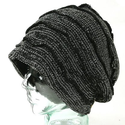 ボーダー BIGWATCH ビッグワッチ 正規品 MIXグレー ニット帽 ニットキャップ サイズ 大きめ ルーズ DB-08 春 秋 冬