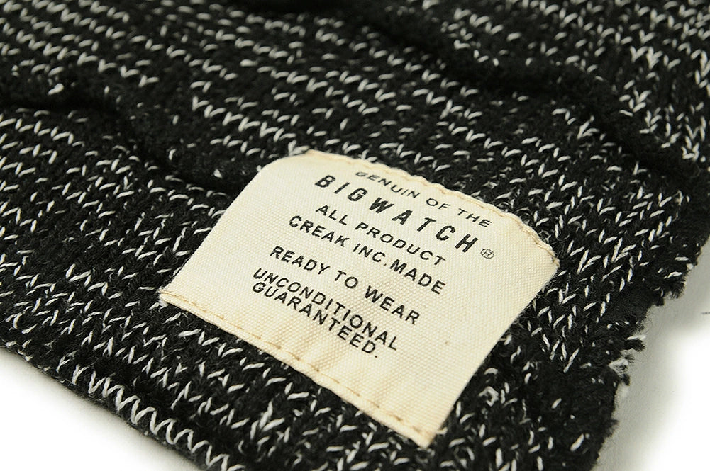 ボーダー BIGWATCH ビッグワッチ 正規品 MIXグレー ニット帽 ニットキャップ サイズ 大きめ ルーズ DB-08 春 秋 冬