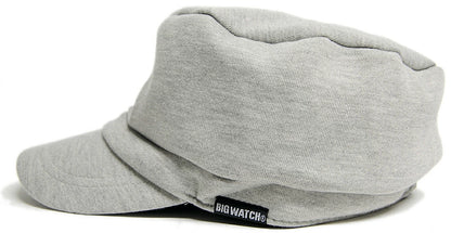 スウェット コットン ワークキャップ BIGWATCH正規品 MIXグレー キャスケット ビッグワッチ つば付帽子 サイズ DCP-04 春 秋 冬