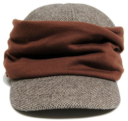 シャーリングツイード ワークキャップBIGWATCH正規品 ブラウン キャスケット ビッグワッチ つば付帽子 サイズ DCP-09 春 秋 冬