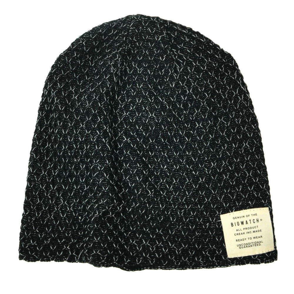 リバーシブル MIXグレー ニット帽 キャップ ビッグワッチ正規品 DM-11 大きいサイズ BIGWATCH メンズ 帽子 ニットキャップ
