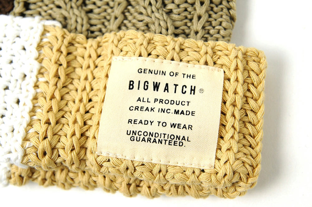 クレイジー ケーブルニット BIGWATCH正規品 ビッグワッチ 正規品 DP-05 春 秋 冬