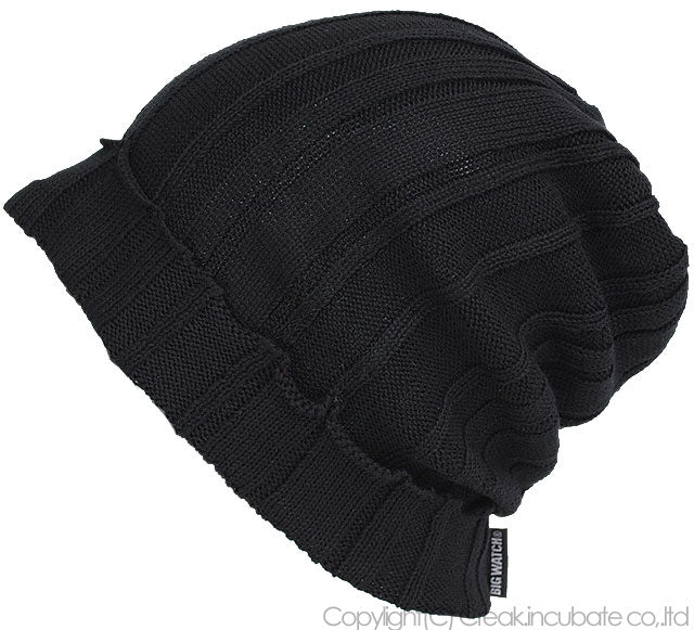 リブニット BIGWATCH ビッグワッチ 正規品 ブラック（黒） リブ編み ニット帽 ニットキャップ DP-11 春 秋 冬