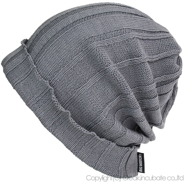リブニット BIGWATCH ビッグワッチ 正規品 チャコール リブ編み ニット帽 ニットキャップ DP-12 春 秋 冬