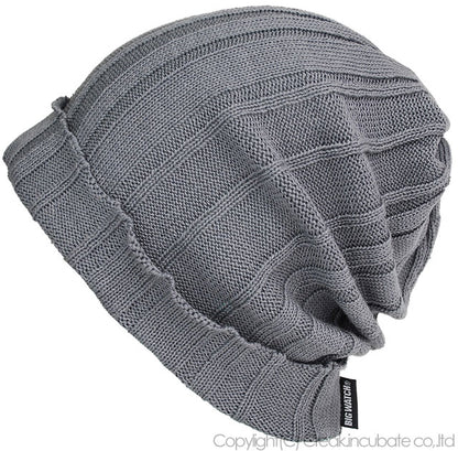 リブニット BIGWATCH ビッグワッチ 正規品 チャコール リブ編み ニット帽 ニットキャップ DP-12 春 秋 冬