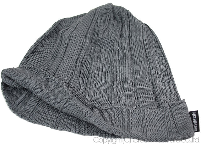 リブニット BIGWATCH ビッグワッチ 正規品 チャコール リブ編み ニット帽 ニットキャップ DP-12 春 秋 冬