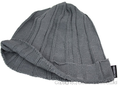 リブニット BIGWATCH ビッグワッチ 正規品 チャコール リブ編み ニット帽 ニットキャップ DP-12 春 秋 冬