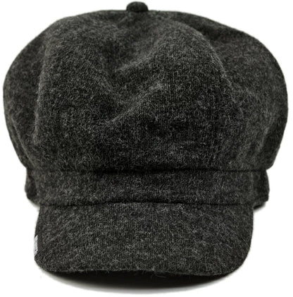 フランネル ビッグキャスケットBIGWATCH正規品 チャコールグレー ビッグサイズ ビッグワッチ つば付帽子 サイズ 春 秋 冬