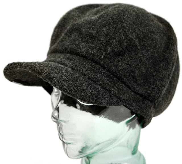 フランネル ビッグキャスケットBIGWATCH正規品 チャコールグレー ビッグサイズ ビッグワッチ つば付帽子 サイズ 春 秋 冬