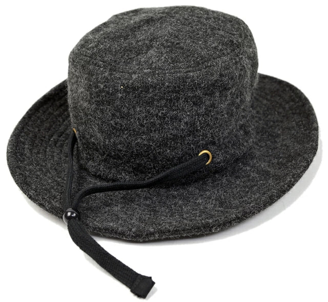 フランネルハットBIGWATCH正規品 チャコールグレー ウール ビッグサイズ ビッグワッチ FHA-02 春 夏 秋 UVケア バケットハット