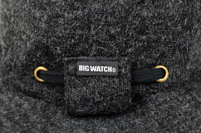 フランネルハットBIGWATCH正規品 チャコールグレー ウール ビッグサイズ ビッグワッチ FHA-02 春 夏 秋 UVケア バケットハット