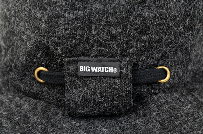 フランネルハットBIGWATCH正規品 チャコールグレー ウール ビッグサイズ ビッグワッチ FHA-02 春 夏 秋 UVケア バケットハット
