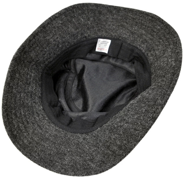 フランネルハットBIGWATCH正規品 チャコールグレー ウール ビッグサイズ ビッグワッチ FHA-02 春 夏 秋 UVケア バケットハット