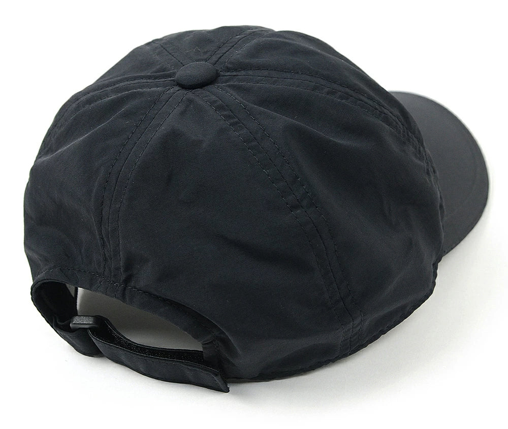 ウォータープルーフ（撥水加工）フィッシング キャップ BIGWATCH ブラック ローキャップ ビッグサイズ 釣り FI-02 春夏