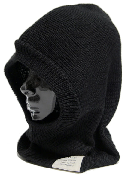 ウール フードウォーマー ブラック フード付きネックウォーマー マフラー スヌード スノボー スキー アウトドア FNW-04 秋冬